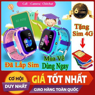 Đồng hồ định vị trẻ em Q12 chống nước có camera - bảo hành 12 tháng 1 đổi 1