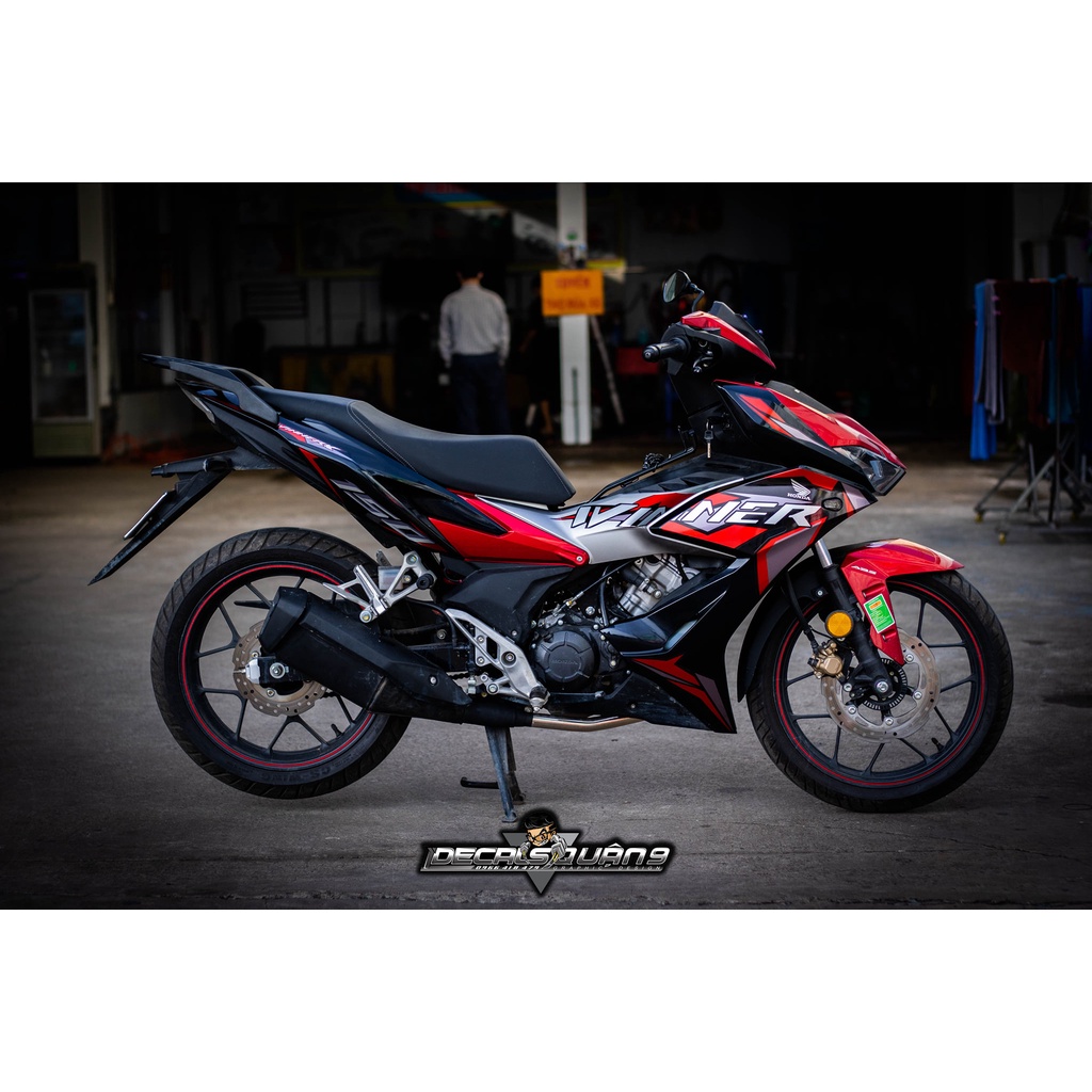 WINNER_x thiết kề đỏ đen - trên chất liệu decal cao cấp