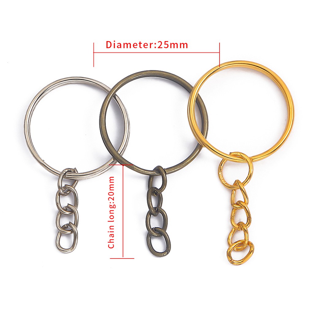 Beadia Set 10 Móc Khóa Beadia Sưu Tập Hạt Trang Sức Bằng Sắt Bền