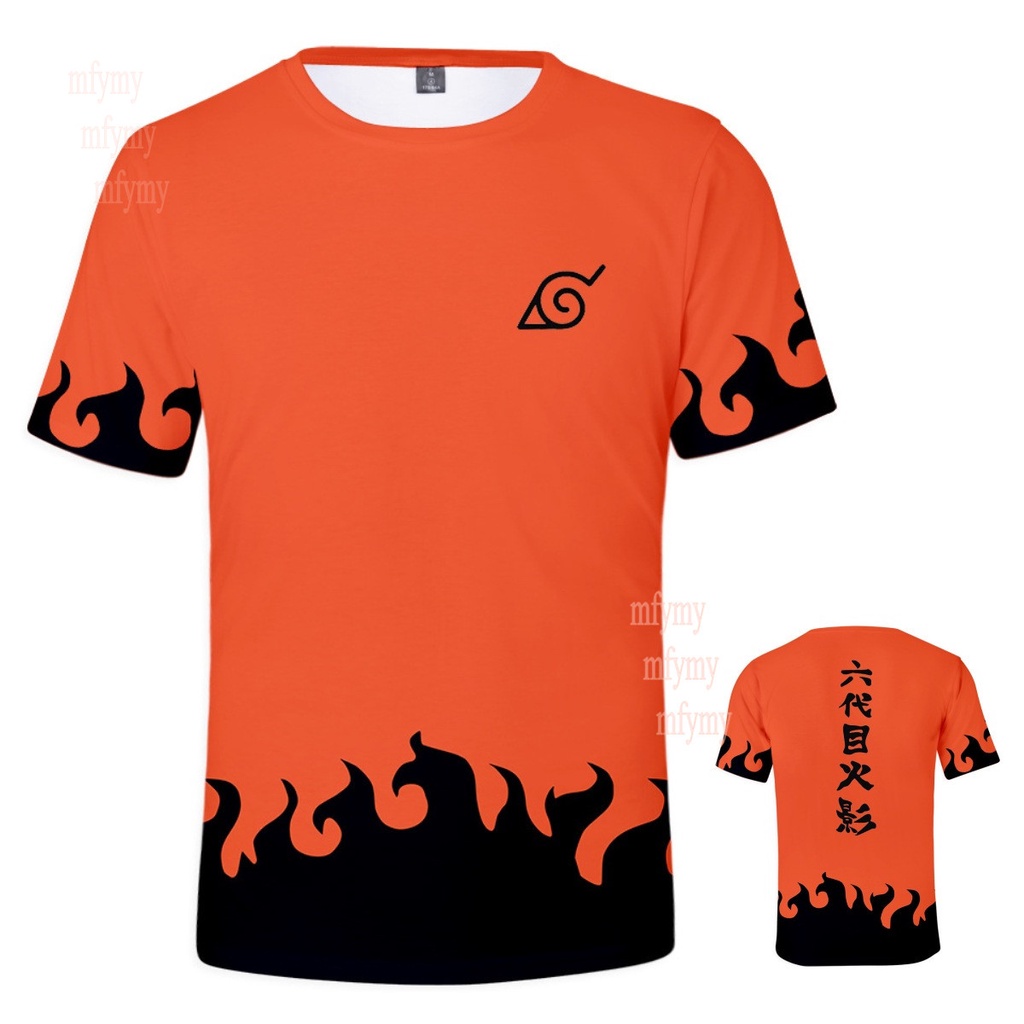 Áo Thun Ngắn Tay In Hình Nhân Vật Anime Naruto
