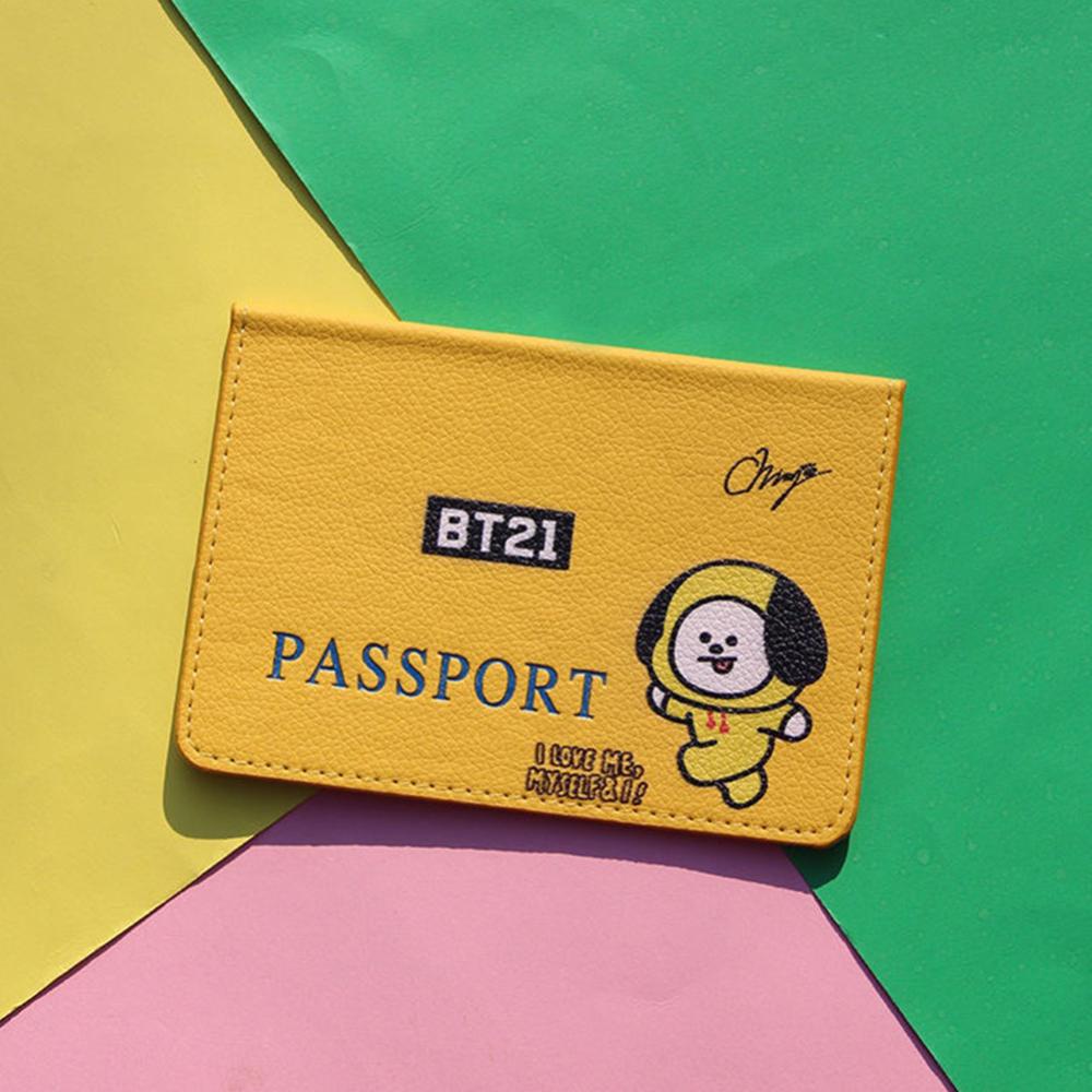 Bao Da Hộ Chiếu In Họa Tiết BTS BT21 Dễ Thương Cho Bản Thân C2I2
