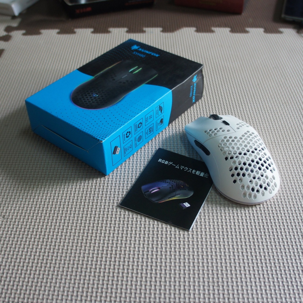 Chuột Gaming không dây 3200DPI thiết kế tổ ong LED RGB 16,8 Triệu Màu 7 Phím