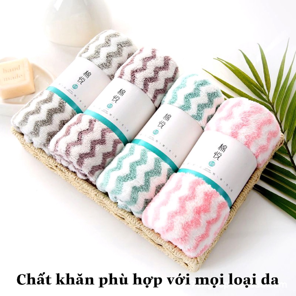 Khăn mặt hàn quốc, khăn mặt cotton mềm mịn thấm nước