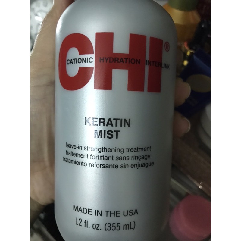 Xịt dưỡng tóc CHI Keratin Mist 355ml sản phẩm Mỹ chính hãng