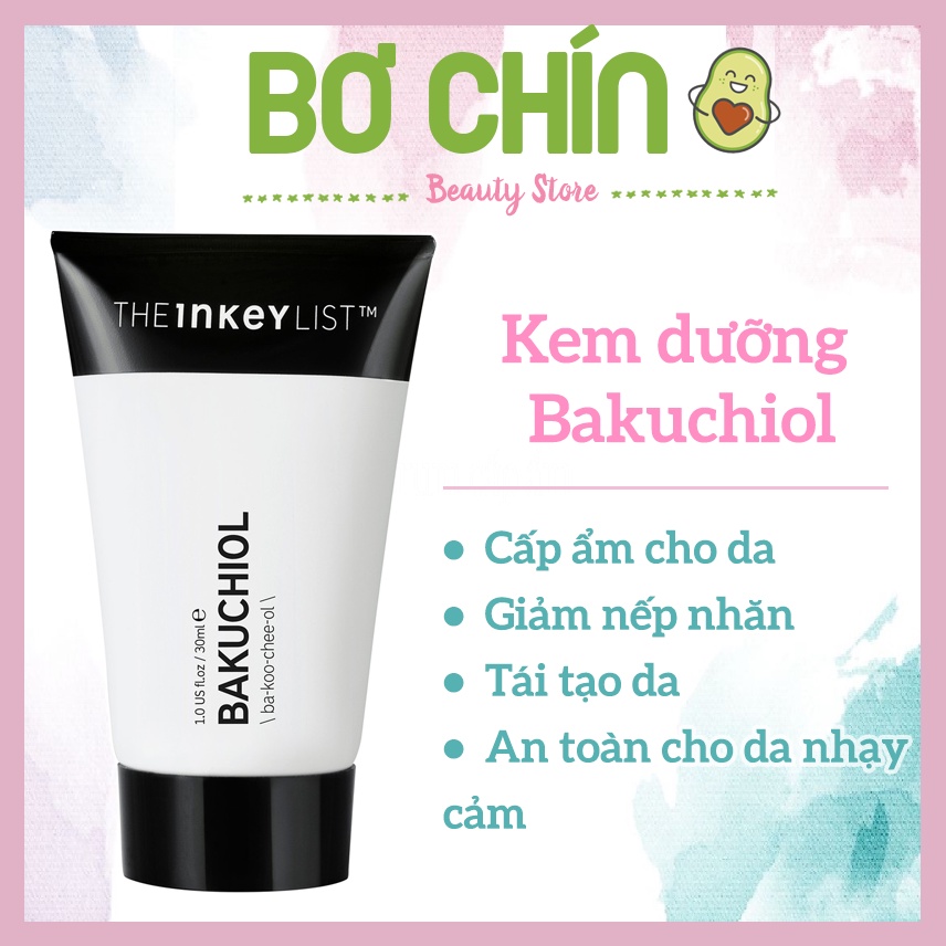 Kem dưỡng chống lão hoá The Inkey List Bakuchiol Moisturiser