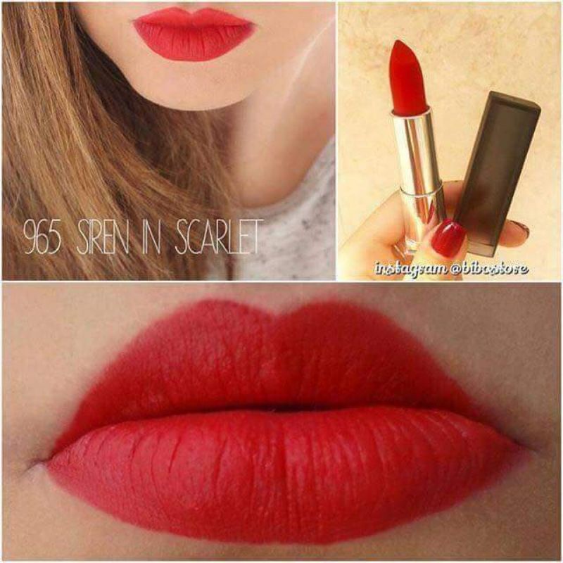Son Maybeline 965 Siren in Scarlet đỏ ruby
