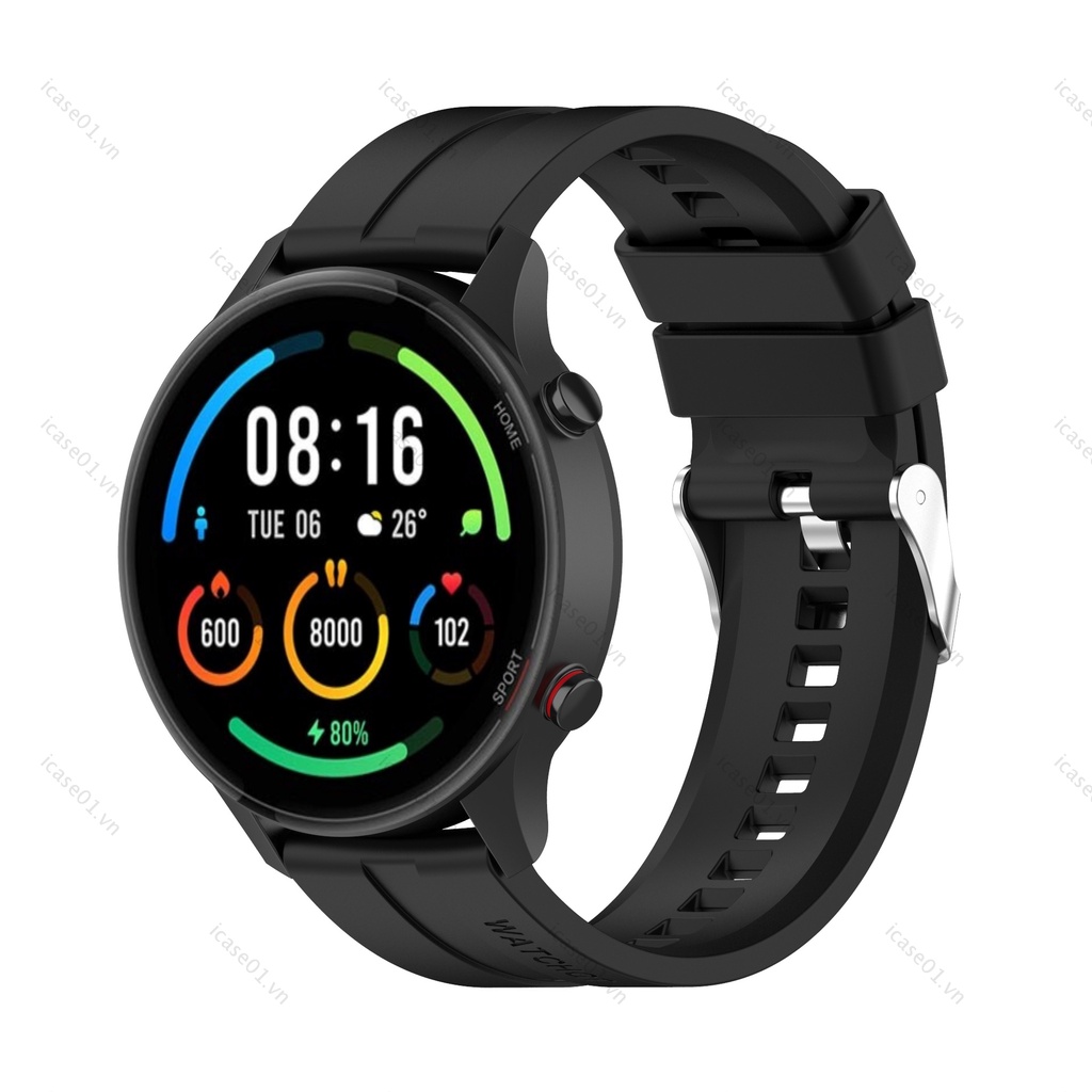 Dây đeo silicone màu trơn thay thế cho Xiaomi Mi Watch