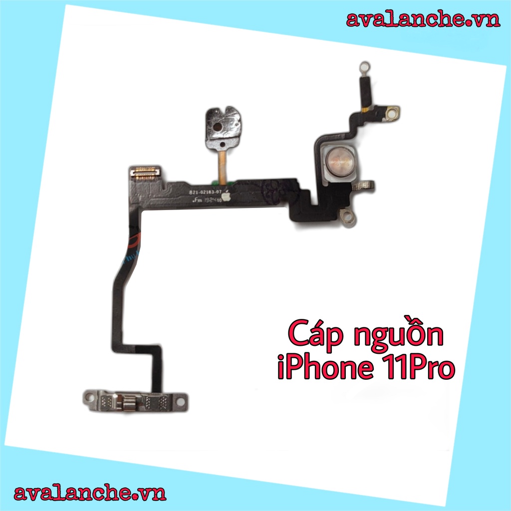 Cáp zin nút nguồn iphone11pro liền mic đèn flash