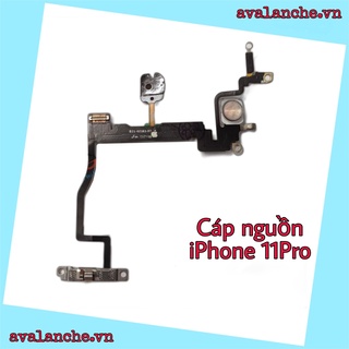 Cáp zin nút nguồn iphone11pro liền mic đèn flash