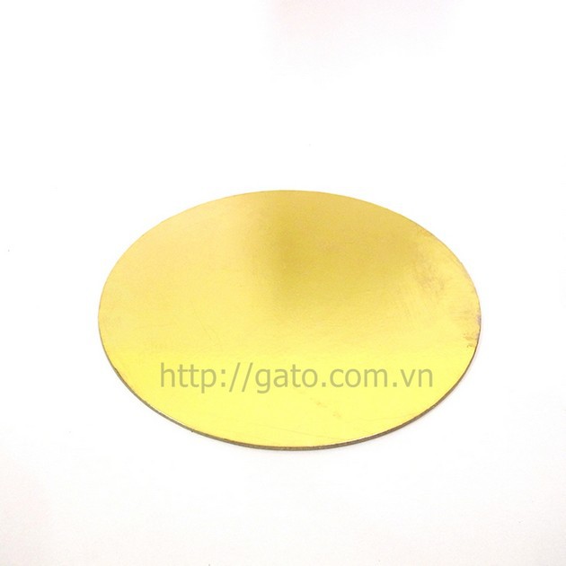 Đế bánh tròn vàng 26cm