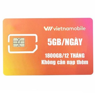 [SIM VIETNAMOBILE] 1800GB 1 năm Data FREEE