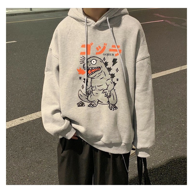 [Mã FAMALLT5 giảm 15% đơn 150K] Áo hoodie nỉ nam nữ in hình khủng long MĐ A812 nhiều màu | BigBuy360 - bigbuy360.vn