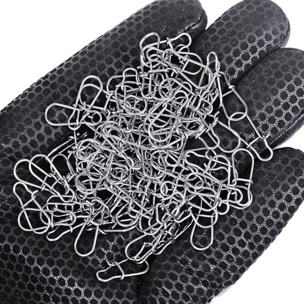Set 100 Ghim Gắn Mồi Câu Cá Bằng Thép Không Gỉ