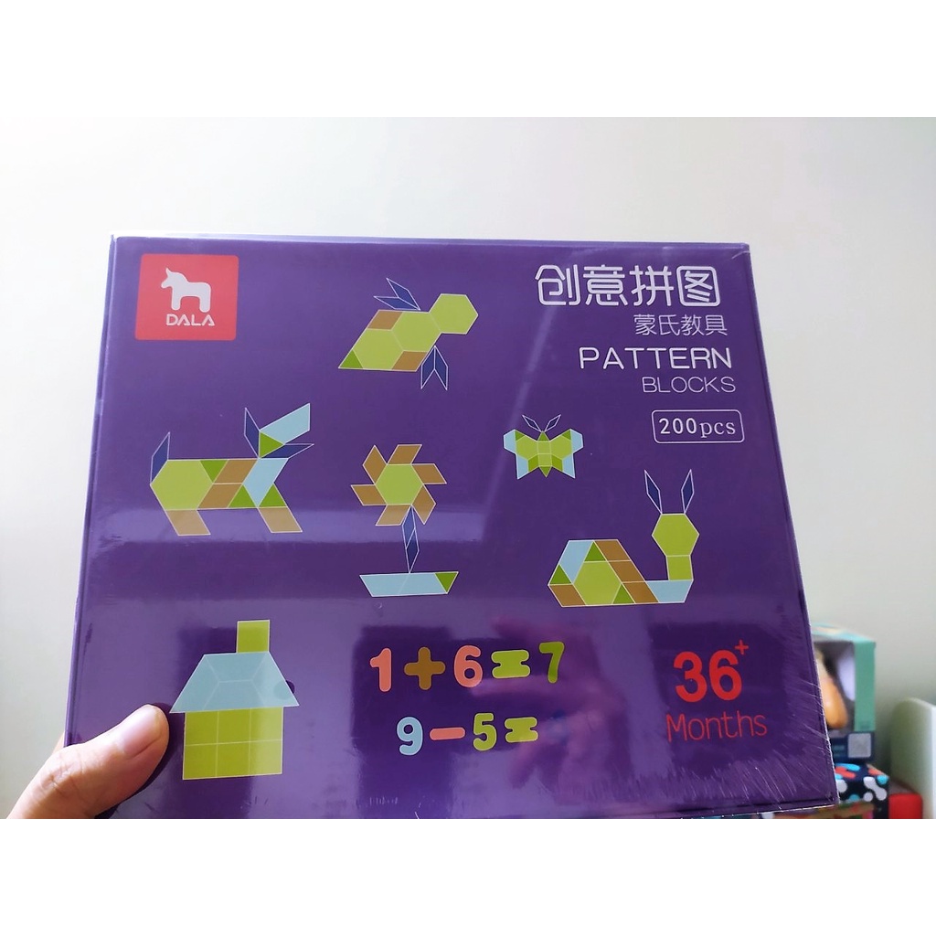 Ghép Hình Tangram Gỗ Sáng Tạo Phát Triển Trí Thông Minh, bộ ghép hình 200 chi tiết