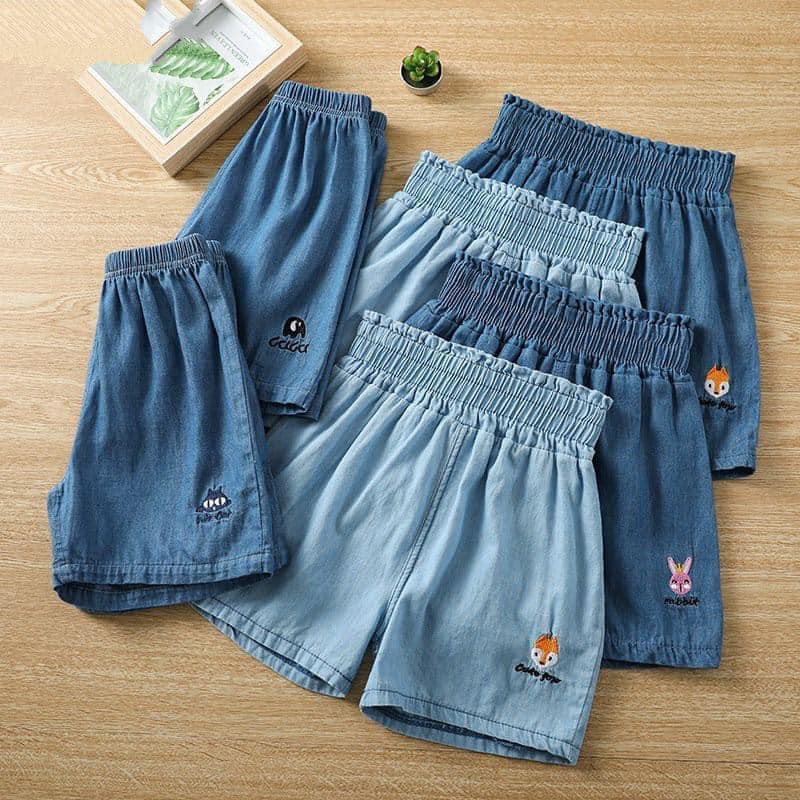 QUẦN SHORT JEAN GIẤY TRẺ EM