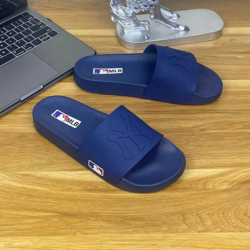 Dép quai ngang nam MLB in chữ NY kiểu dáng trẻ trung,cao 3cm.Hải Anh Shop