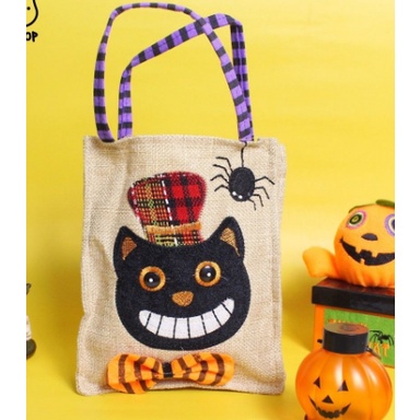 Túi Vải Chữ Nhật Nhỏ Xin Kẹo Halloween