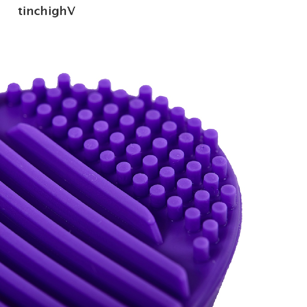1 Miếng Silicone Vệ Sinh Cọ Trang Điểm Tiện Dụng