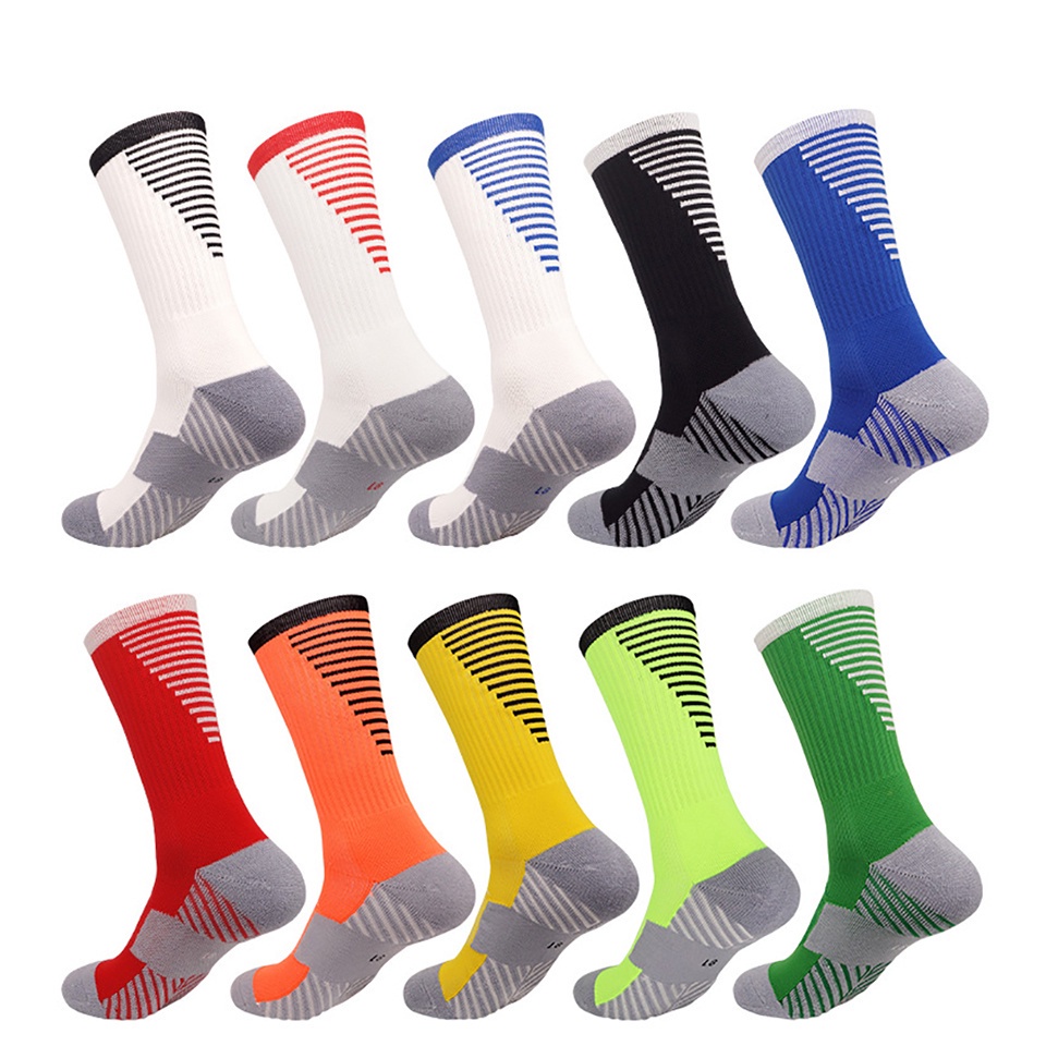 One Đôi Vớ Đá Bóng Dày Cổ Vừa Chống Trượt Thoáng Khí Cho Người Lớn