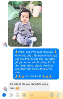 Đồ lam đi chùa cho bé