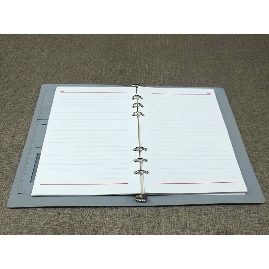 Sổ Bìa Da SC 05-19 - Màu Xám - FAHASA