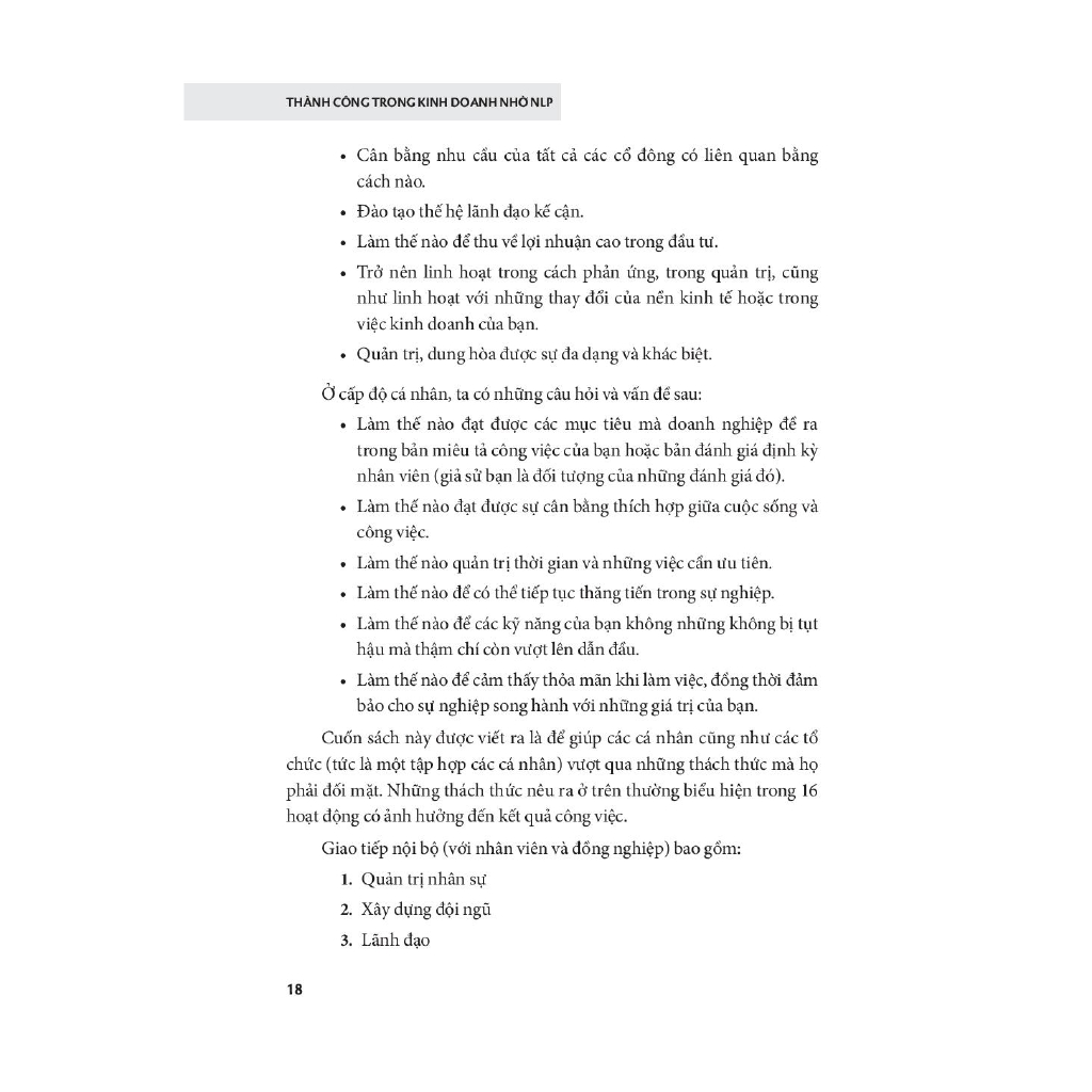 Sách - Thành Công Trong Kinh Doanh Nhờ NLP