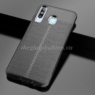 Ốp lưng samsung galaxy a20s silicon giả da auto focus chống sốc