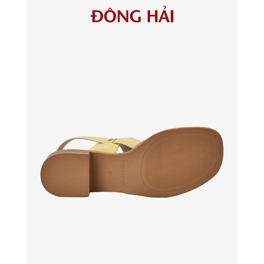 &quot;TẶNG NGAY 30K khi theo dõi gian hàng &quot;Sandal nữ Đông Hải quai ngang bản to tạo hiệu ứng thon chân đế cao 3cm - S85O4