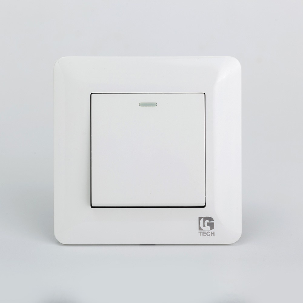 Công tắc điện đơn vuông 1 chiều và 2 chiều có dải phản quang Lgtech LG-TT-0001
