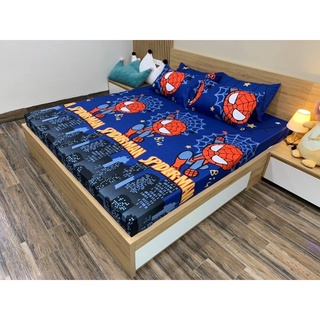 Sét Ga Gối Cotton Poly 3D Siêu Nhân Nhện