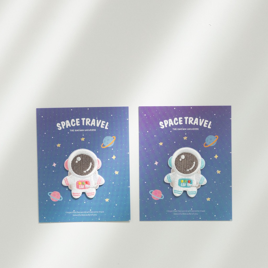 Space Travel Embroidery Sticker Cartoon Embroidery Cloth Patch Bag Down Jacket Patch Sticker Self-adhesive Seamless Patching Jeans Hole Patching Sticker Hot Stamping Sticker