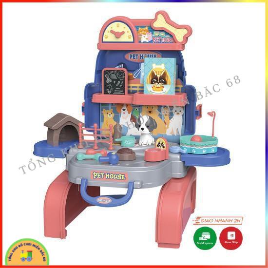 Đồ chơi Chăm sóc thú cưng Vali Pet House cho bé thỏa thích chơi đùa cùng thú cưng TKMB68
