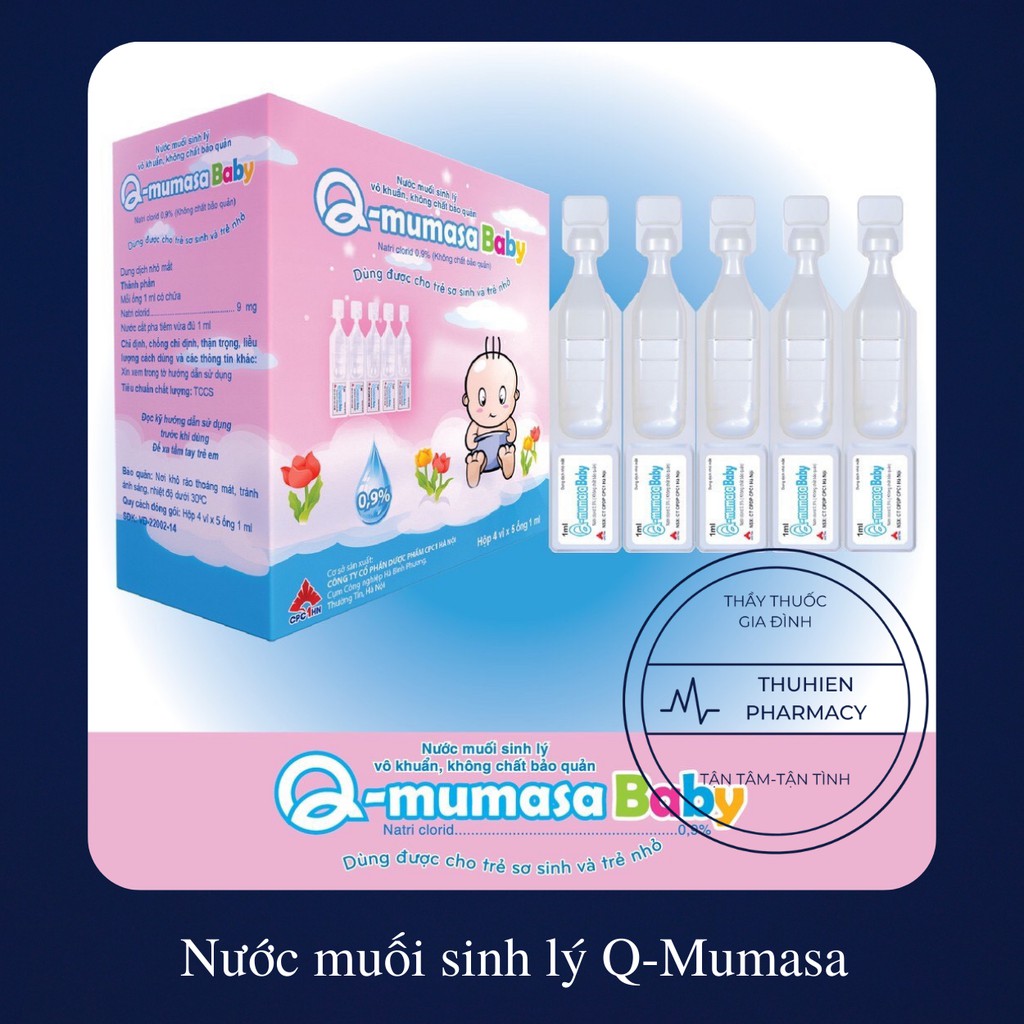 Q-Mumasa nước muối sinh lý vô khuẩn an toàn cho bé