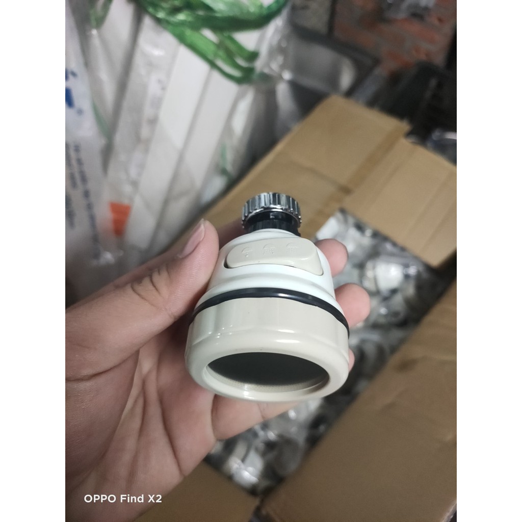 Đầu Vòi Rửa Chén TĂNG ÁP Mạnh 3 Chế Độ Nước - Xoay 360 độ