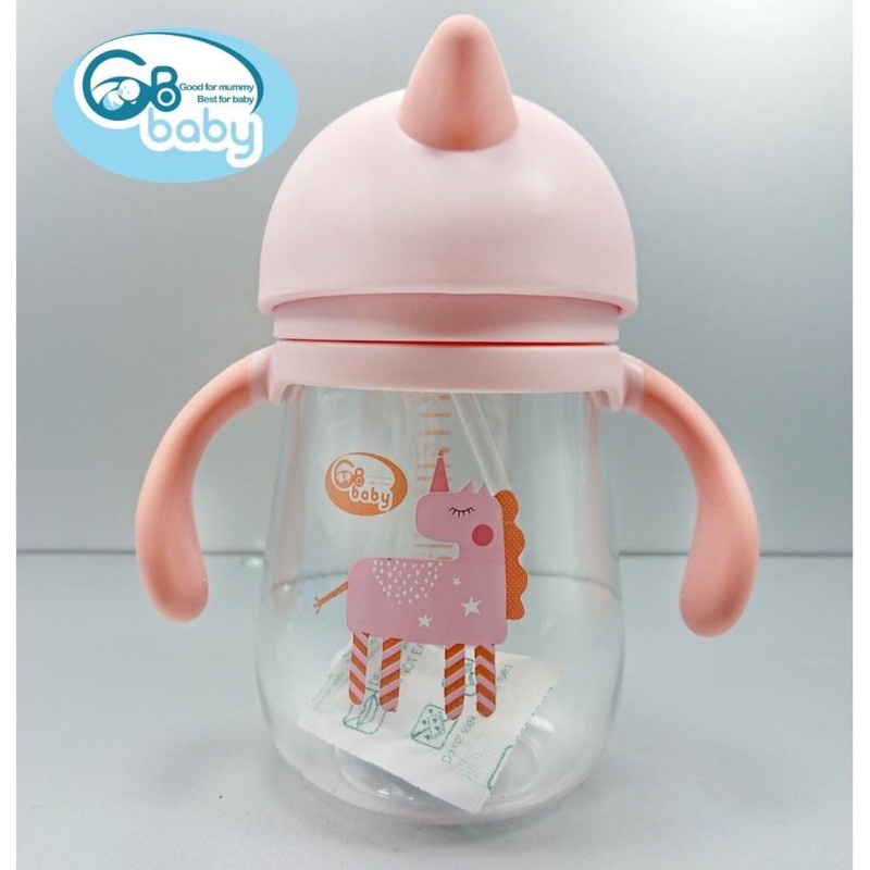 Bình tập uống nước cho bé GB-Baby Tritan cao cấp có ống hút chống sặc 220ml 240ml 260ml 300ml