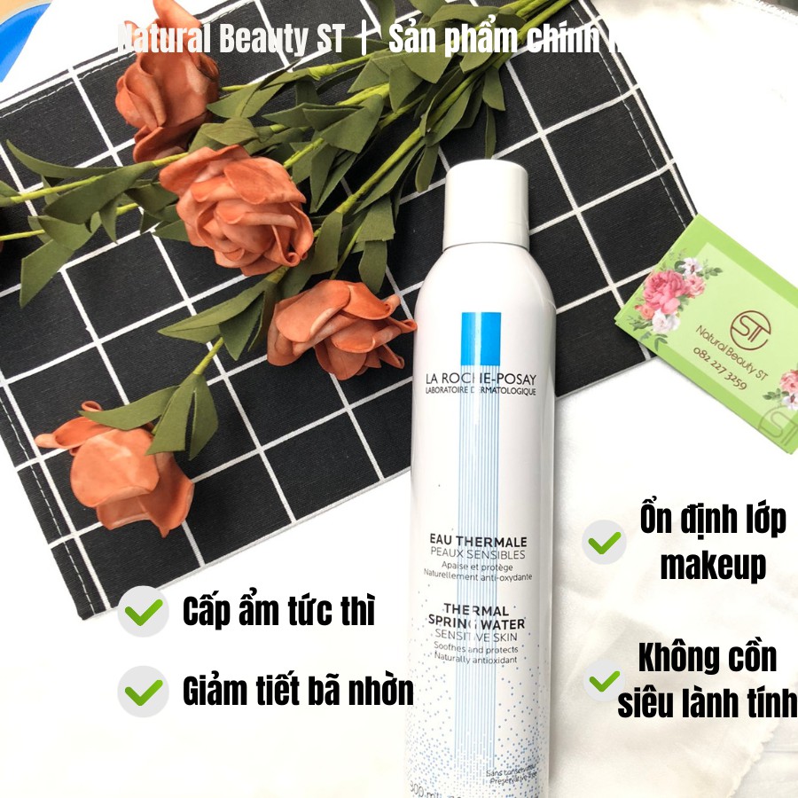 Xịt Khoáng Dưỡng Ẩm La Roche-Posay 300ml không cồn, lành tính date xa