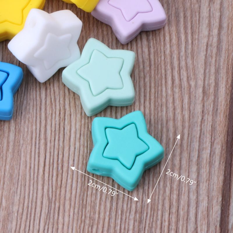 Haha Đồ Chơi Ngậm Nướu Hình Ngôi Sao Năm Cánh Bằng Silicone An Toàn Dành Cho Trẻ