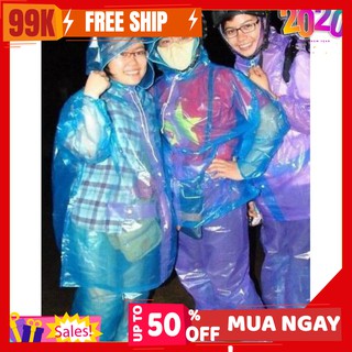 [FREESHIP] Bộ quần áo mưa nilon du lịch/phượt