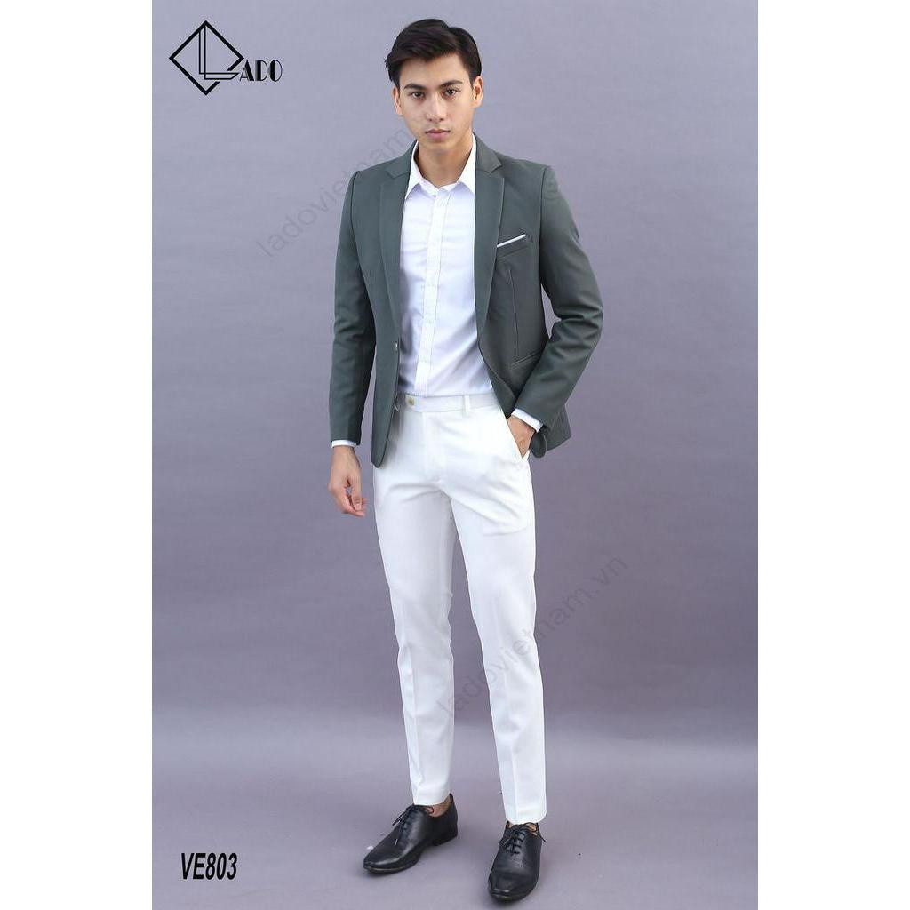 Bộ Vest màu xanh lá cây LADO 803