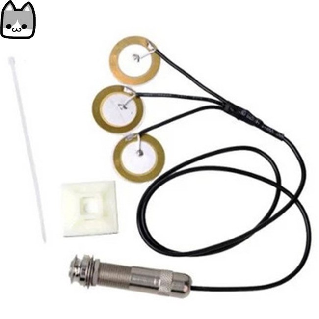 Musical Instruments Pickups Professional Piezo Contact Microphone Pickup Acoustic 3 in 1 for Guitar Violin Ukulele