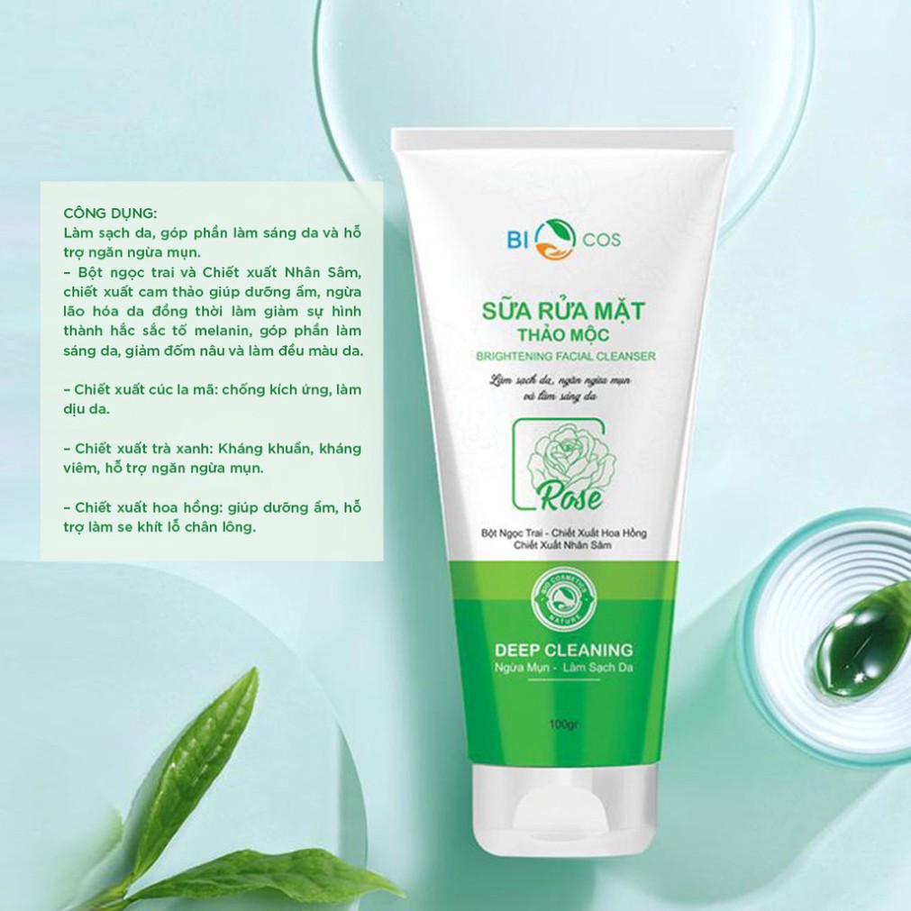 Sữa Rửa Mặt Dành Cho Da Dầu BIO COSMETICS Làm Sạch Và Sáng Da, Ngăn Ngừa Mụn 100g. | BigBuy360 - bigbuy360.vn