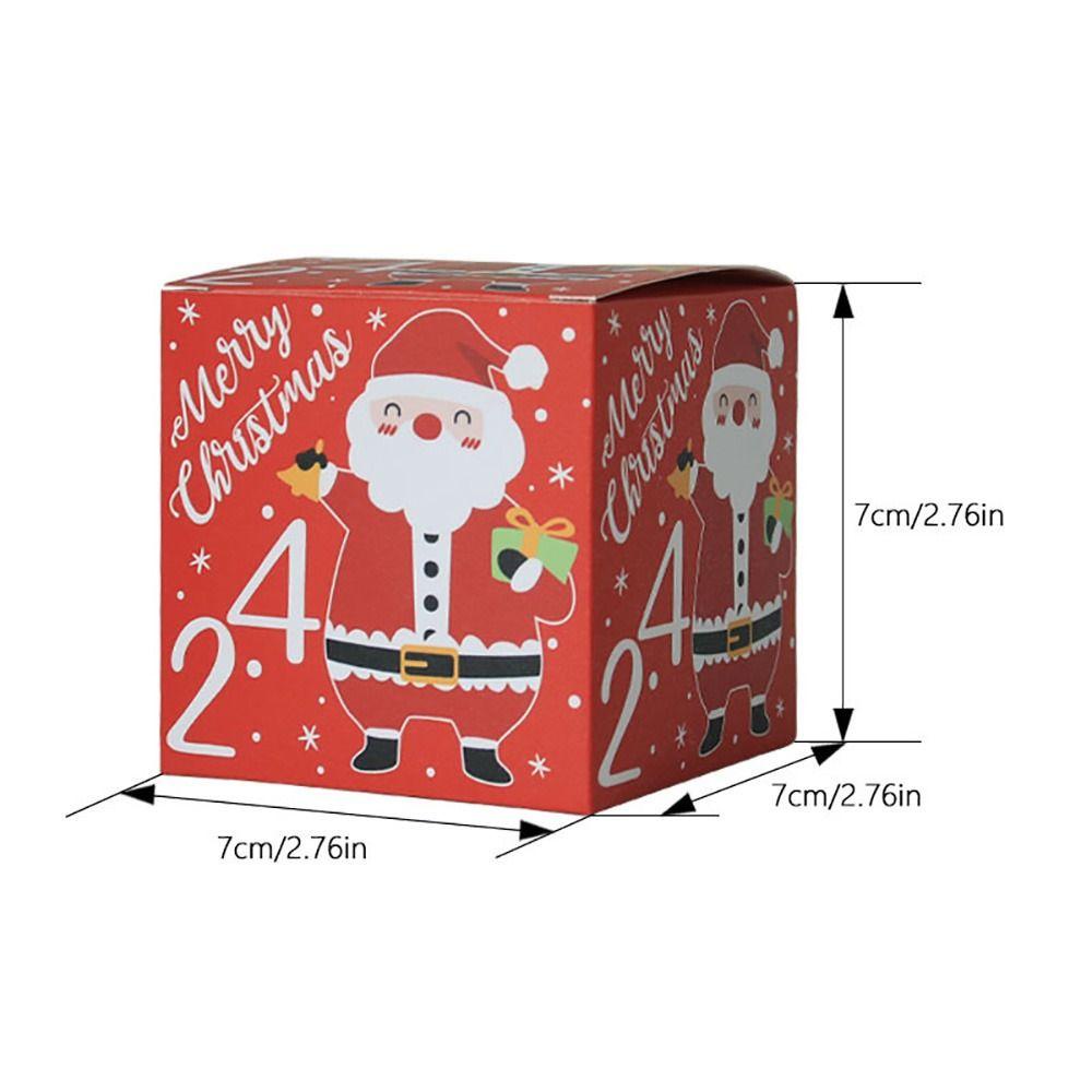 Bộ 1 24 Hộp Quà Tặng Giáng Sinh / Năm Mới Xinh Xắn