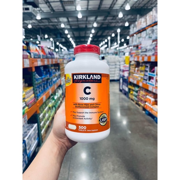 Viên Vitamin C 1000mg Kirkland 500viên- Bill Mỹ