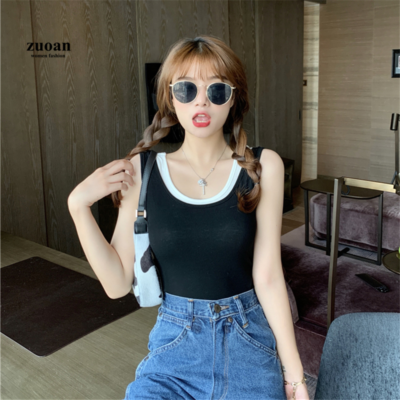 SUXI Áo Sơ Mi Sát Nách Thời Trang Mùa Hè Cho Nữ