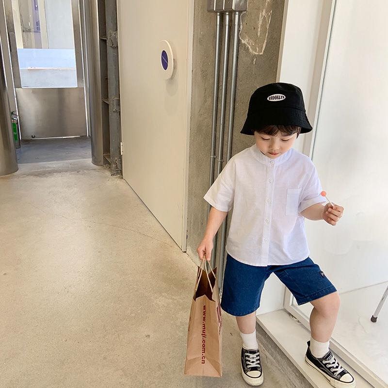 [Ảnh thật] THỜI TRANG TRẺ EM HÀN QUỐC - SƠ MI NGẮN TAY 001 PHÙ HỢP CHO BÉ TRAI