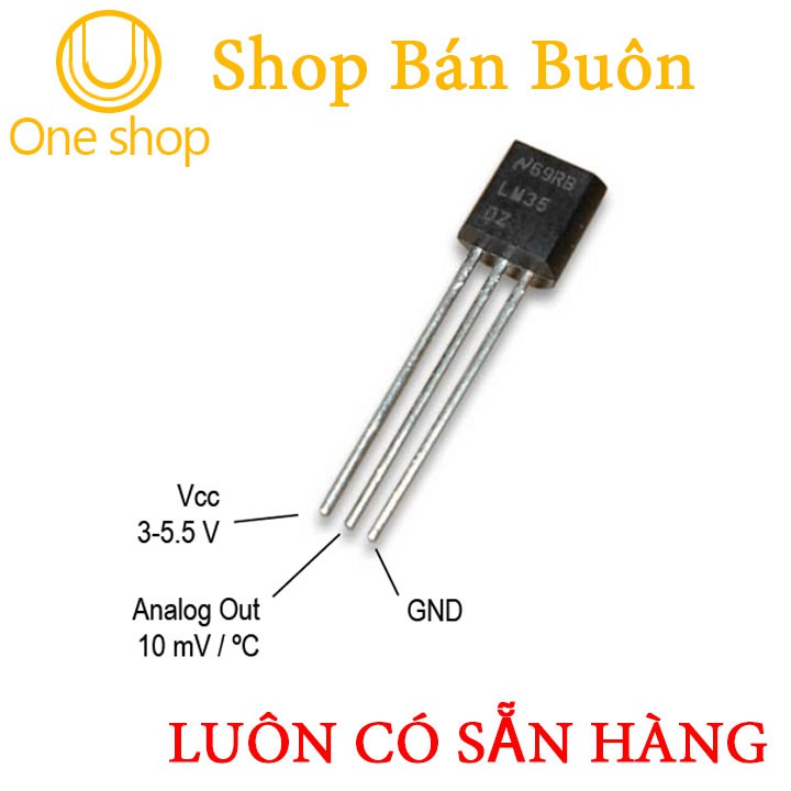 Cảm Biến Nhiệt Độ LM35 Chất Lượng