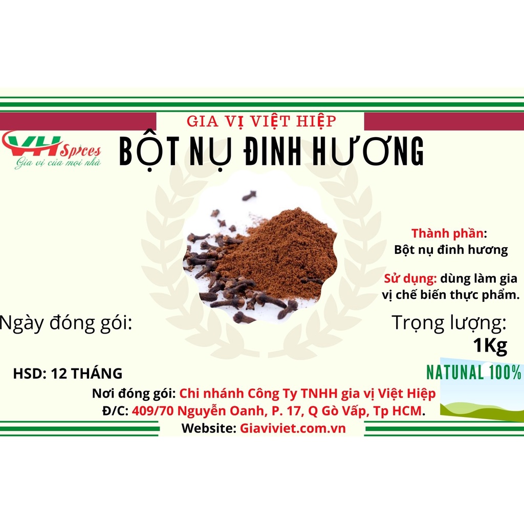 Bột Đinh Hương - Bột Nụ Đinh Hương Việt Hiệp
