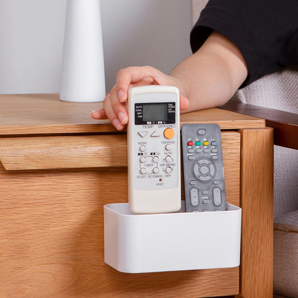 Hộp đựng điều khiển từ xa mỹ phẩm gắn tường không cần khoan lỗ đa năng tiện lợi dành cho phòng tắm