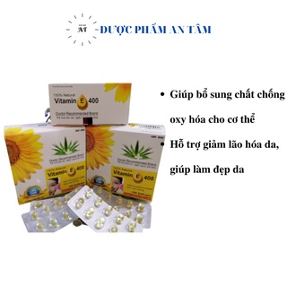 Viên uống vitamin E 400 - Hỗ trợ giảm lão hóa da, giúp làm đẹp da