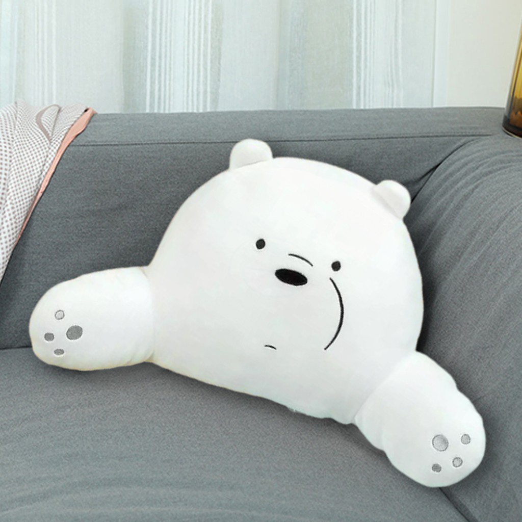 Gối tựa lưng We Bare Bears Chúng tôi đơn giản là gấu chính hãng Miniso - Gấu Trắng